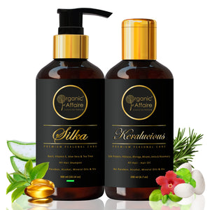 Hair Care Combo – Aloe Vera Shampoo & Silk Protein Hair Oil