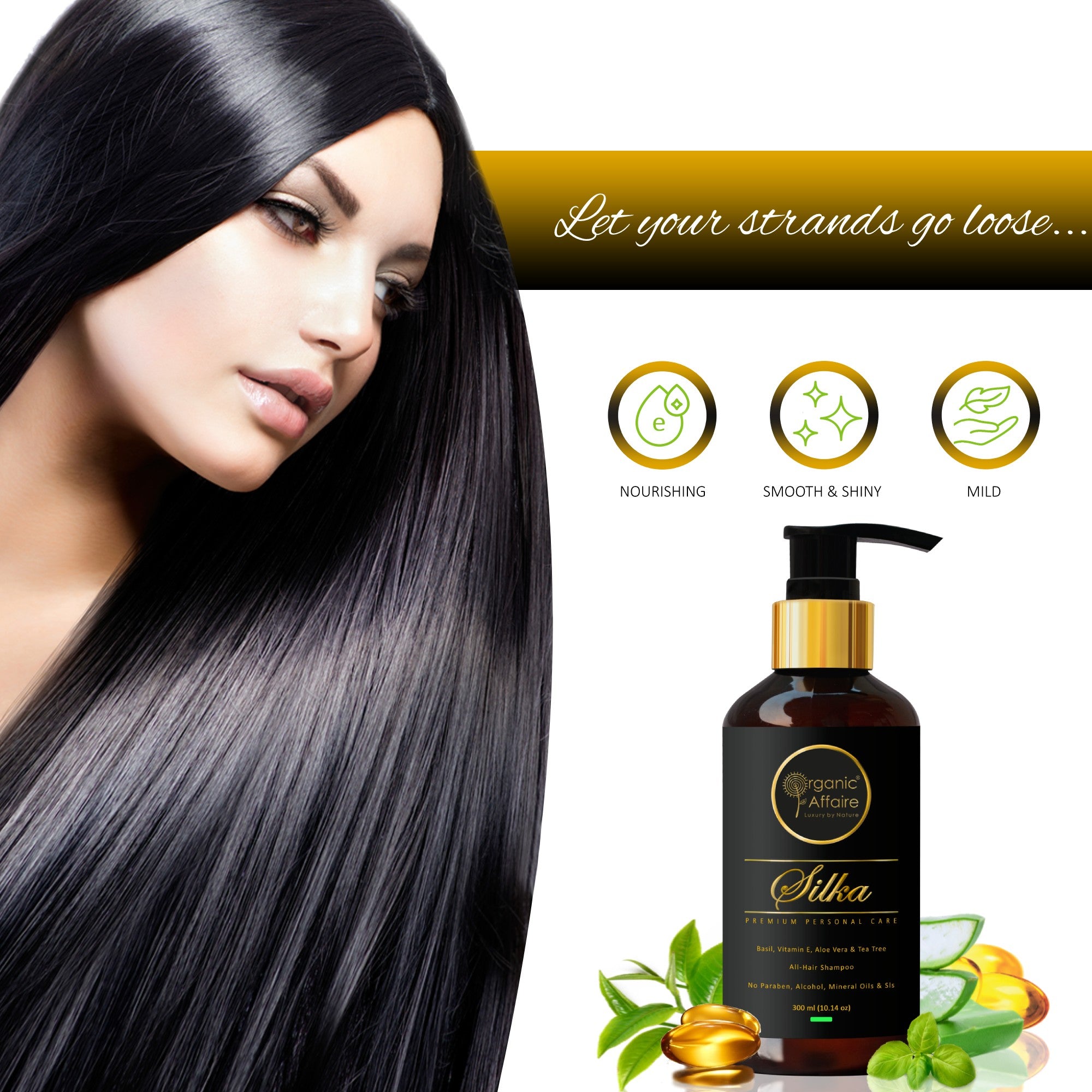 Silka, All-Hair Shampoo (Aloe, Basil & Tea Tree)